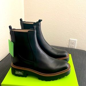 Sam Edelman Laguna Black Leather Waterproof Boot. US size 9, EU 40, UK 6.5.